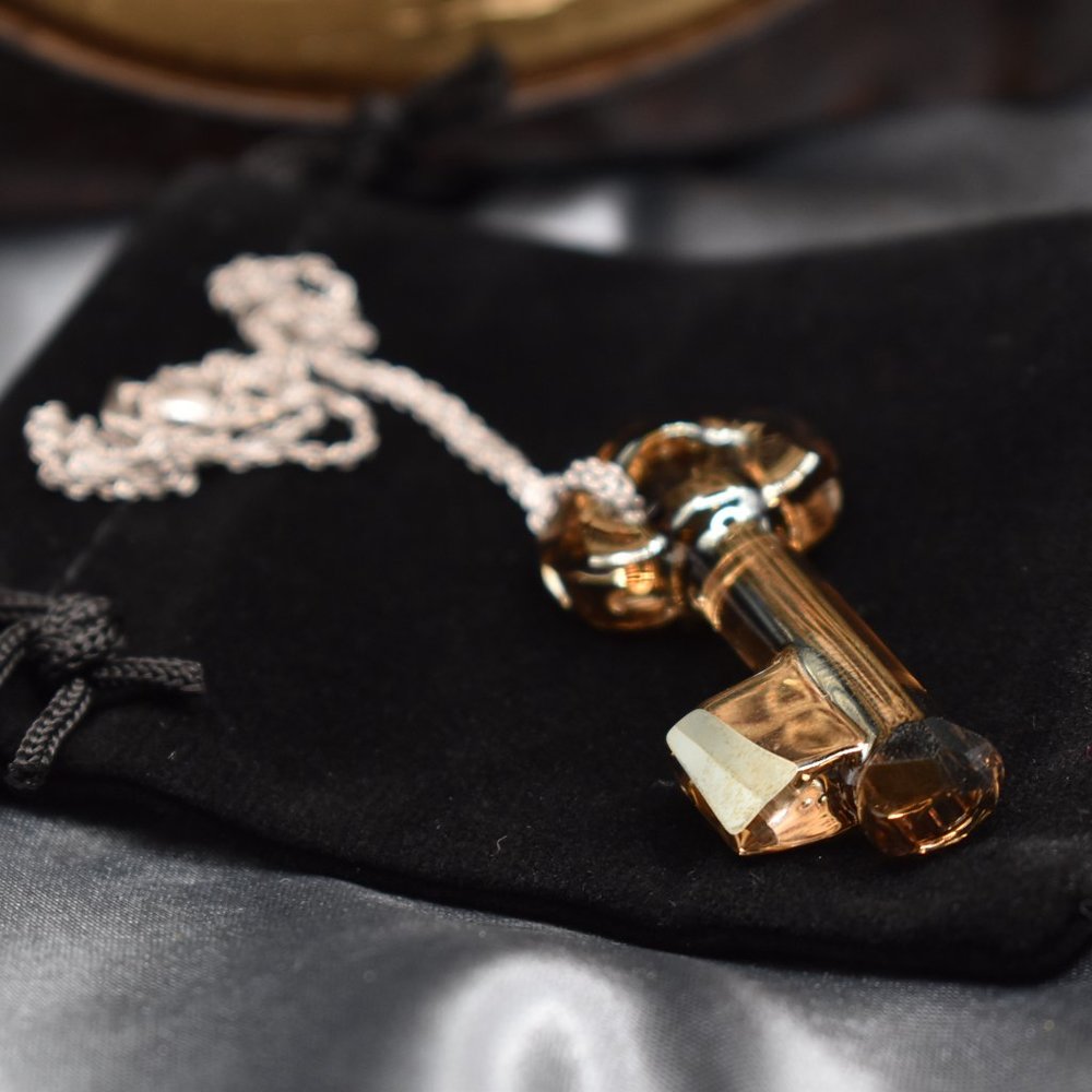 Swarovski Crystal Key Pendant Necklace